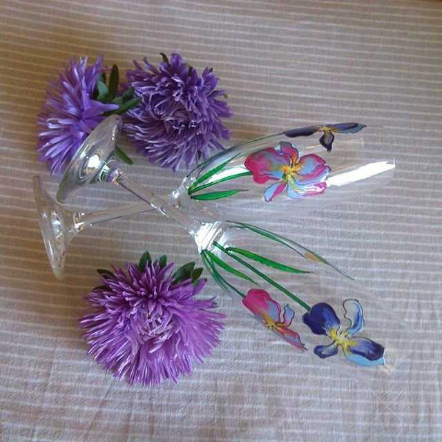 Продам бокалы. Подарите себе лето в бокалах ;)