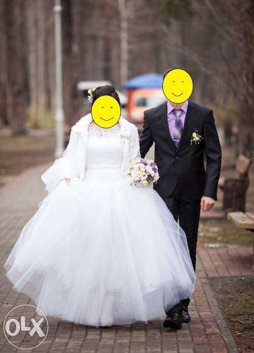 Пышное свадебное платье