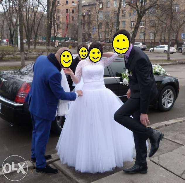 Пышное свадебное платье