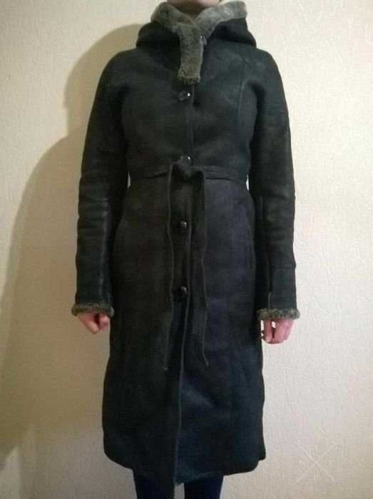 Кожаная дубленка