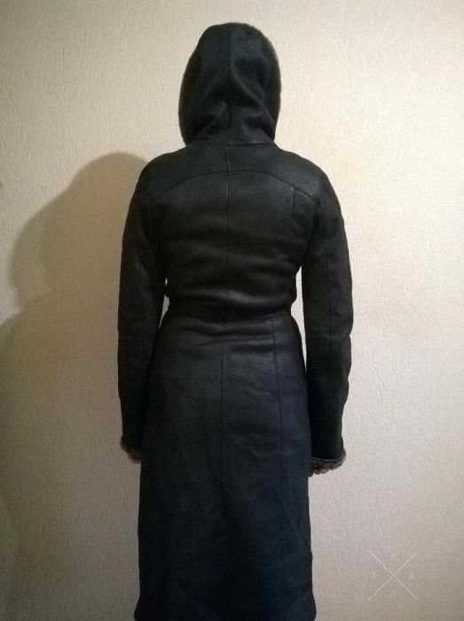 Кожаная дубленка
