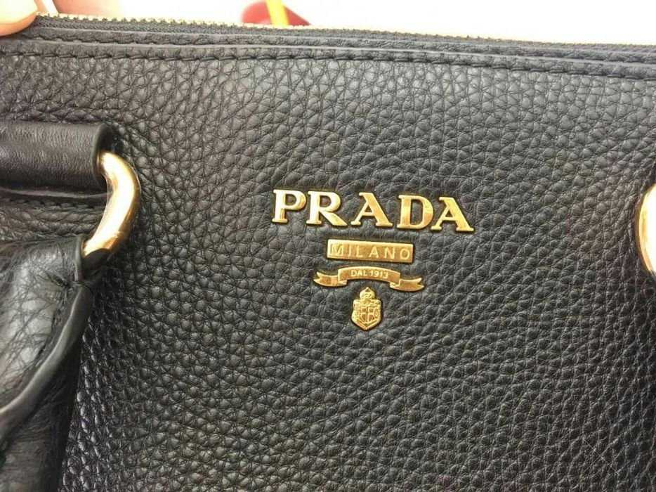 Кожаная сумка Prada 38 см. Люкс.э0