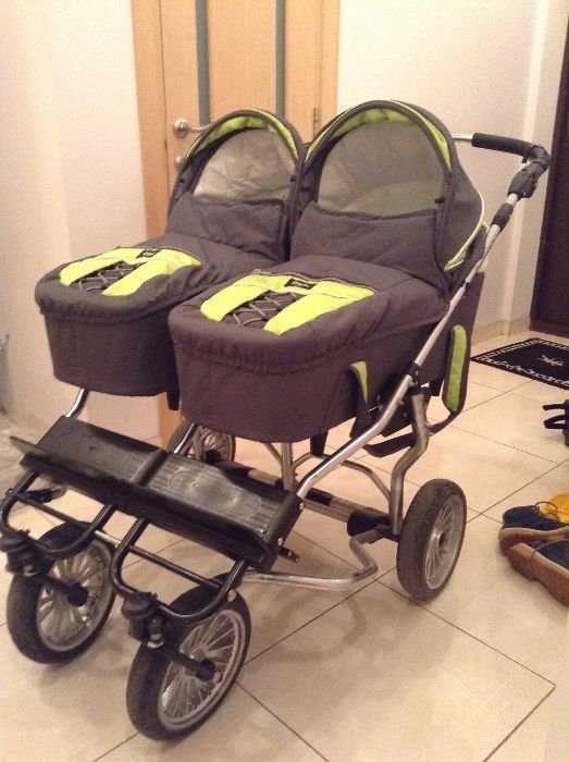 Коляска для двойни б/у Emmaljunga Twin Cangaroo 2 в 1