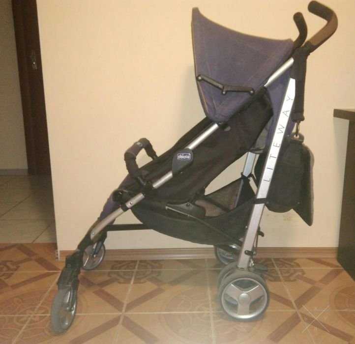 Коляска трость Chicco lite way denim
