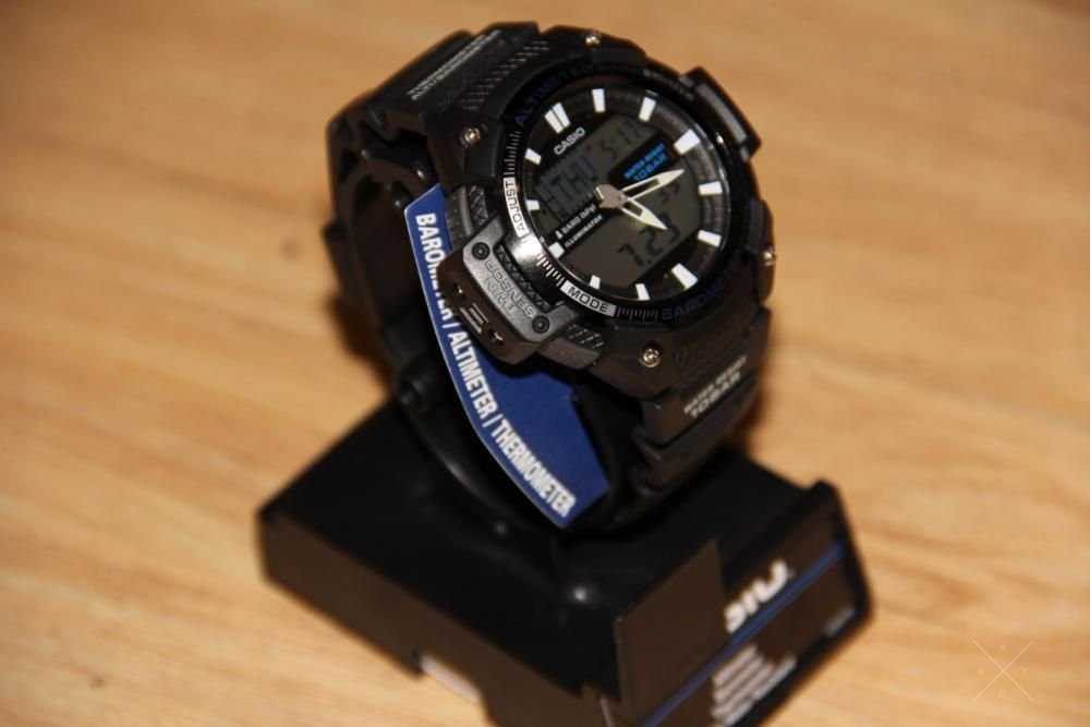 Мужские часы CASIO SGW-450H Новые Баромер, Альимер Термомер Оригинал