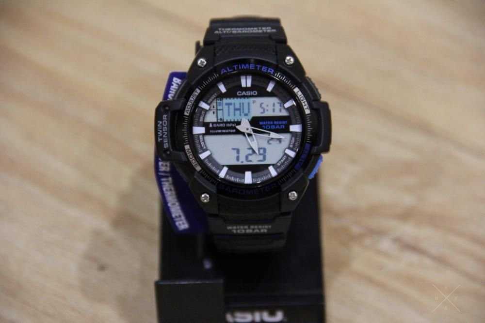 Мужские часы CASIO SGW-450H Новые Баромер, Альимер Термомер Оригинал