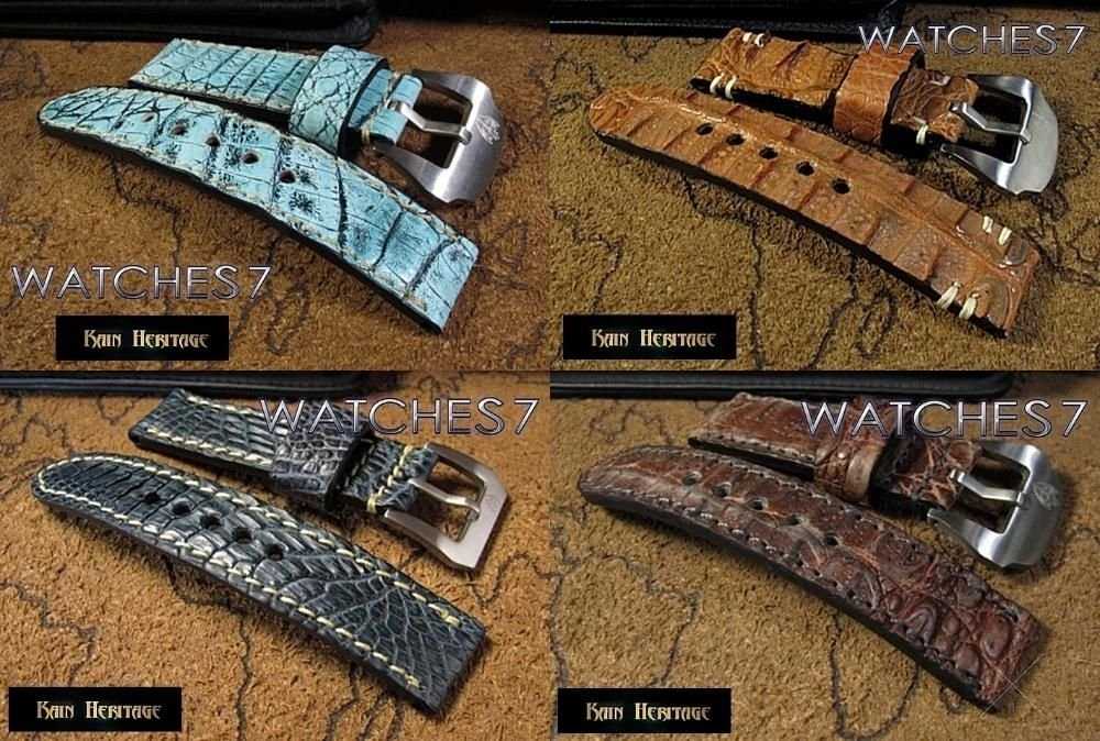 Ремешки для часов из 100% натуральной кожи КРОКОДИЛА