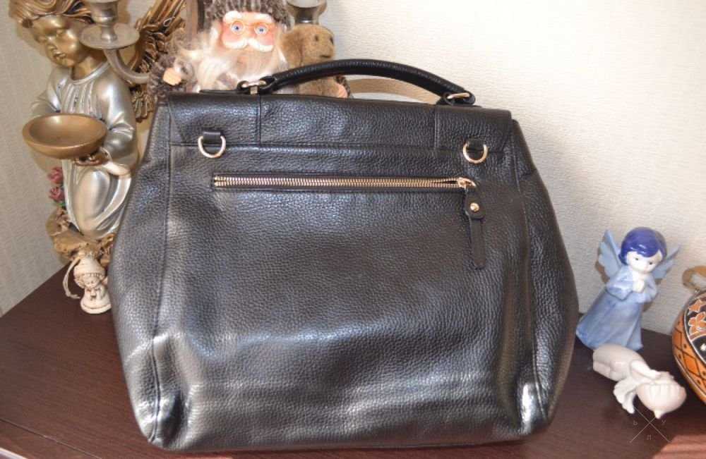 сумка Ferre Milano оригинал Италия кожа черный