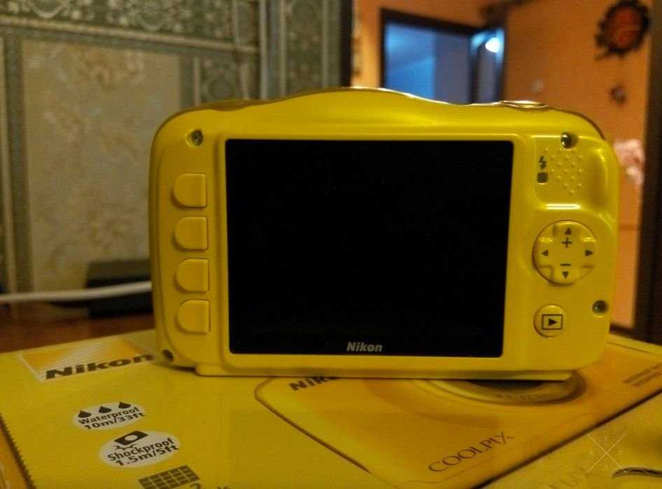 Продаю Nikon coolpix S33 Yellow воденепроницаемый + 1 год гарантии!