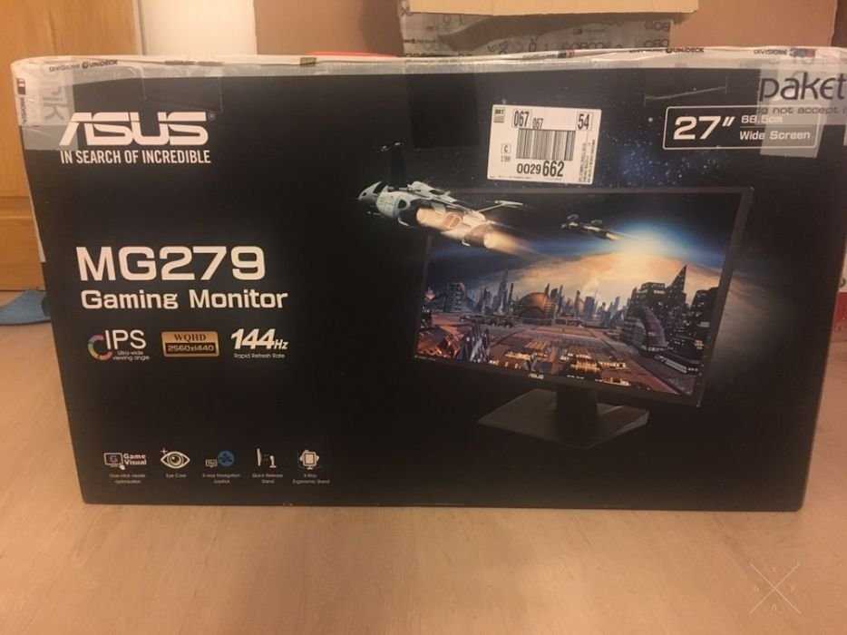 Продам новый игровой монитор ASUS MG279Q Gaming (90LM0100-B01170) Blac