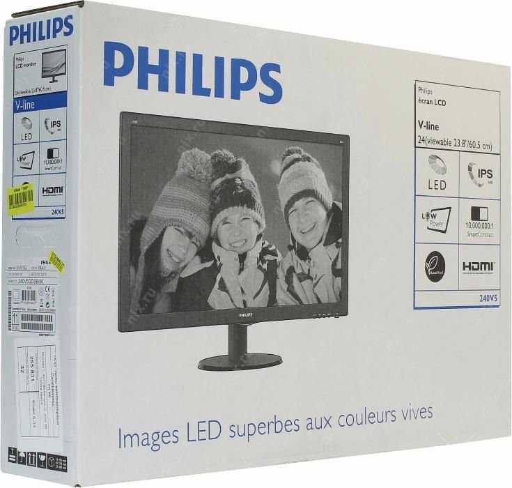 Philips 240V5QDSB (IPS 24'' Новый)