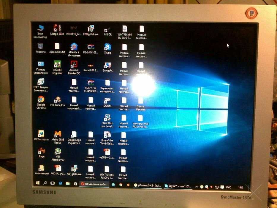 Монитор LCD 15 дюйм Samsung SyncMaster 152V рабочий без дефектов