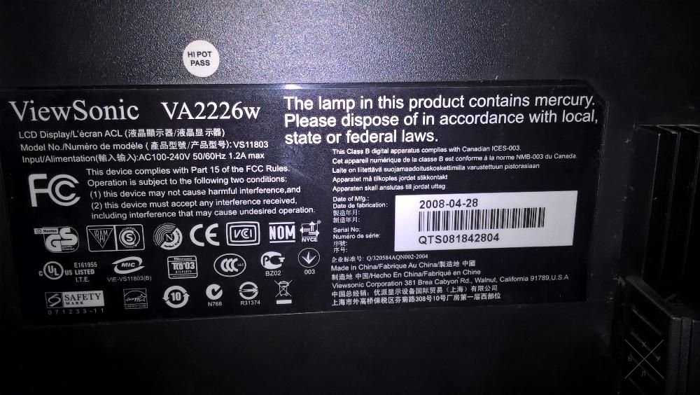 ViewSonic VA2226w
