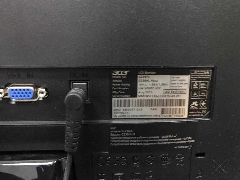 Монитор Acer G236HLBBD