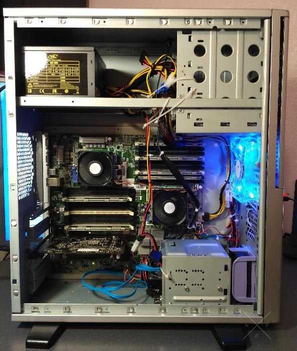 Сервер рабочая станция для рендеринга HP DL 180 G6 12 ядер 24 потока