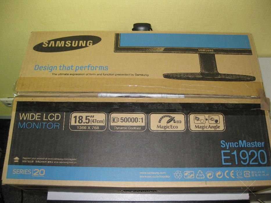 Мониторы 19 ". Идеальное состояние с коробкой. Samsung E1920N.