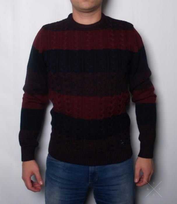 Свитер зимний 3 полосы NXL, 4 цвета, Турция