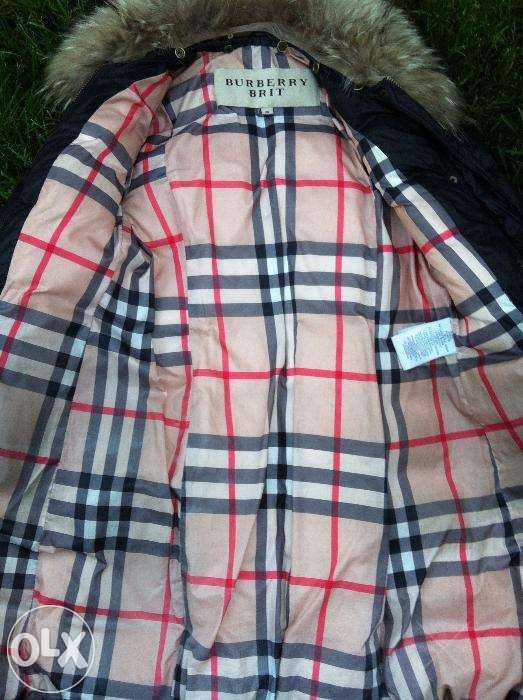 Черный пуховик, куртка, пальто Burberry. Размер S