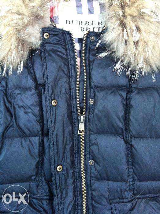 Черный пуховик, куртка, пальто Burberry. Размер S