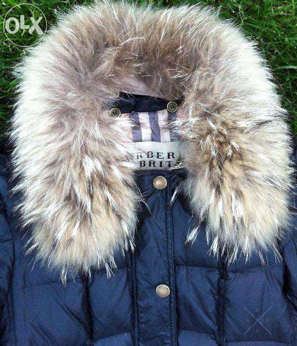 Черный пуховик, куртка, пальто Burberry. Размер S