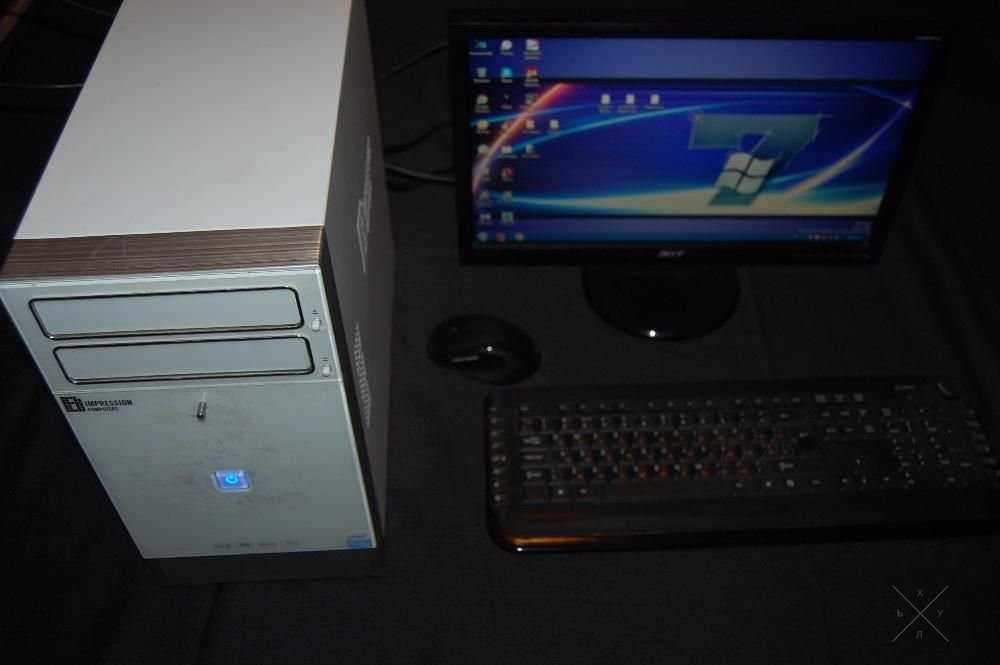 2 ядерный компьютер Intel Pentium манитор, мышь, клава
