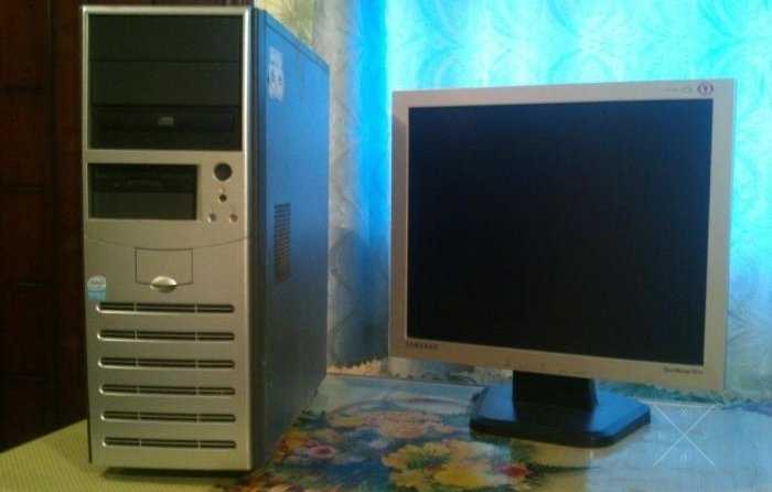 Комп Intel Pentium4 (3 ГГц*2 потока) с монитором 19" +клавиатура+мышь