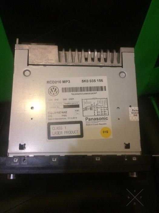 Штатная магнитола volkswagen VW RCD 210