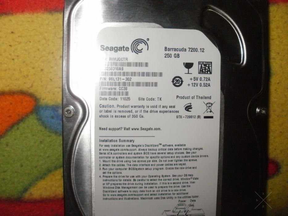 HDD Seagate Barrauda 7200.12 250 GB