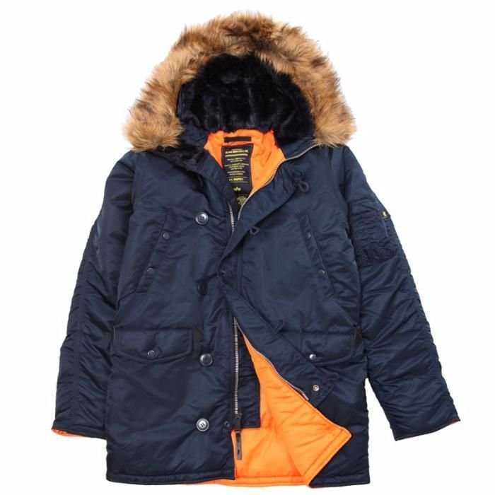 Куртка мужская Slim fit N-3b Alpha industries Аляска Оригинал!!!