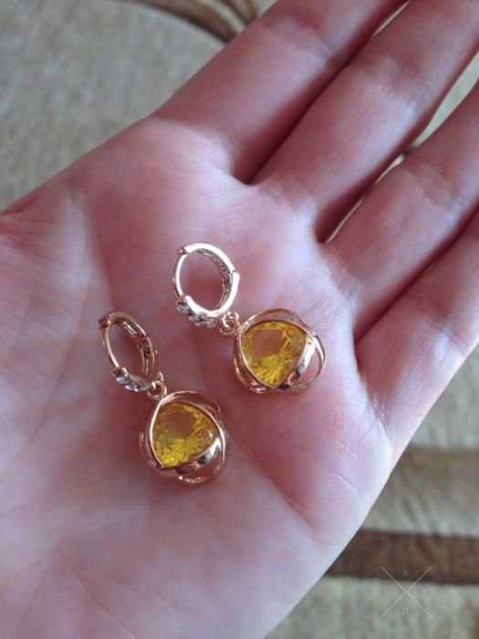 Серьги капельки женские, бижутерия