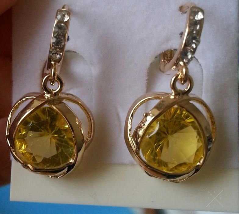 Серьги капельки женские, бижутерия
