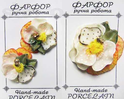 Авторская бижутерия из фарфора