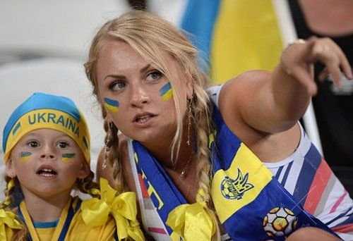 Краска желтая + синяя для лица Украина