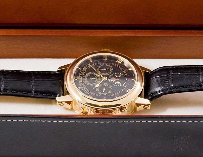 Часы мужские Patek Philippe Sky MOON TOURBILLON Со Скидкой 70%!