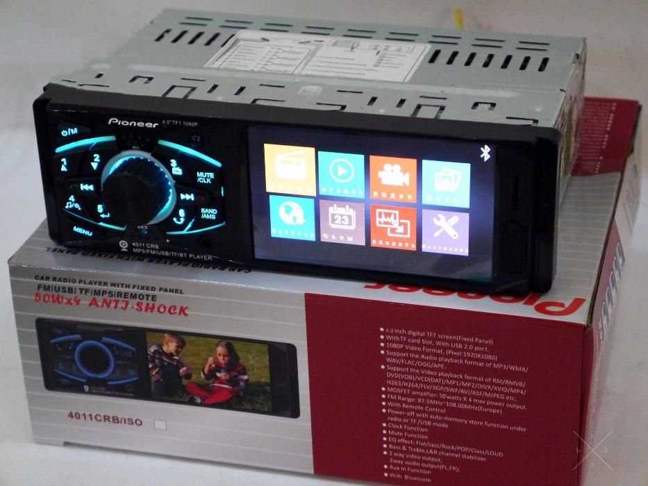 Автомагнитола Pioneer 4011 ISO с экраном 4.1" дюйма AV-in