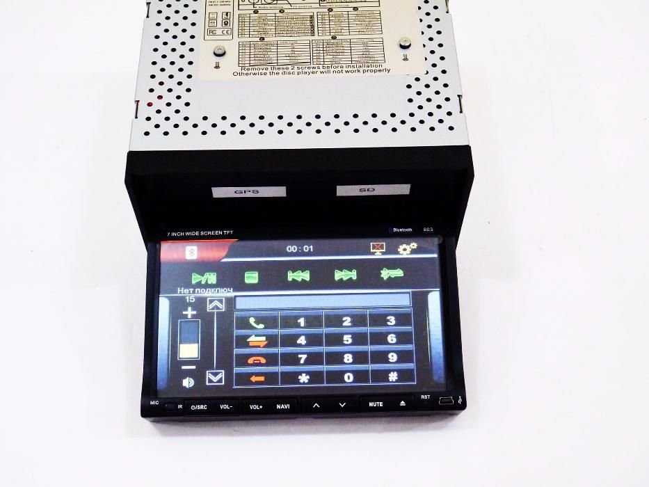 Автомагнитола 2din Pioneer PI-803 GPS 7” экран GPS-Mp3-Dvd-Tv/Fm-тюнер