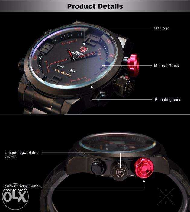 Оригинал часы Shark Gulper SH105 3D Digital LED.Гарантия1год