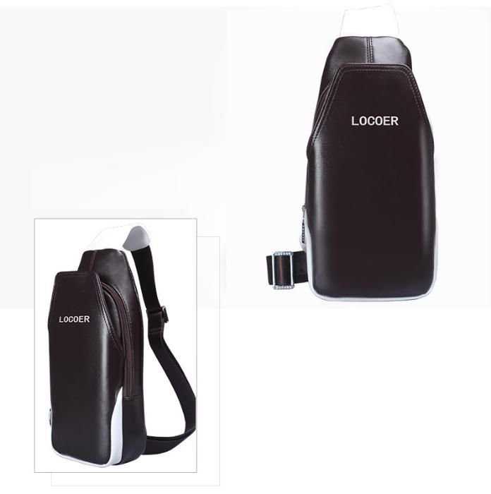 Сумка рюкзак Locoer dark brown код004