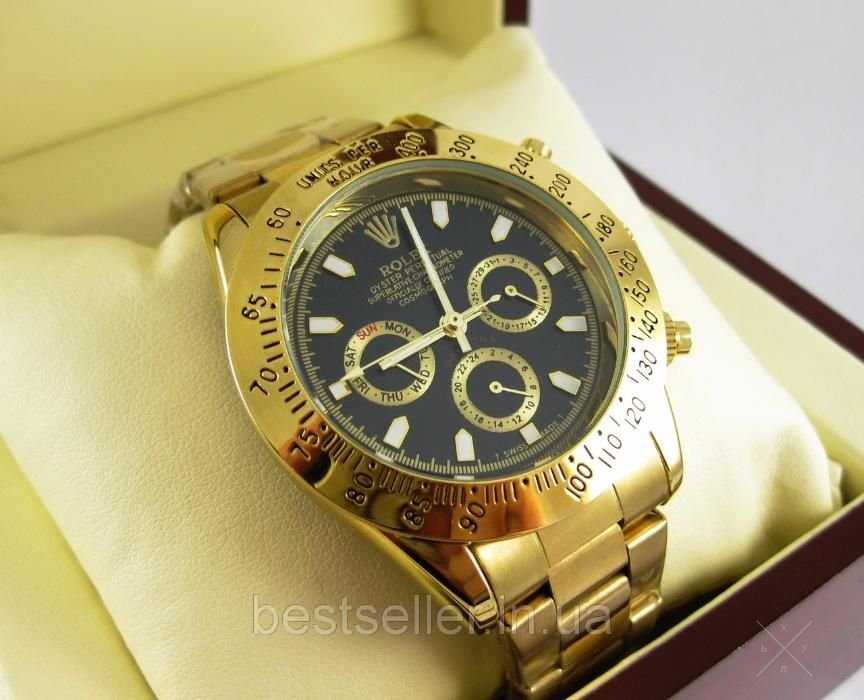 Часы ROLEX Daytona Gold (механика). КАЧЕСТВО!!! Гарантия 6 месяцев!