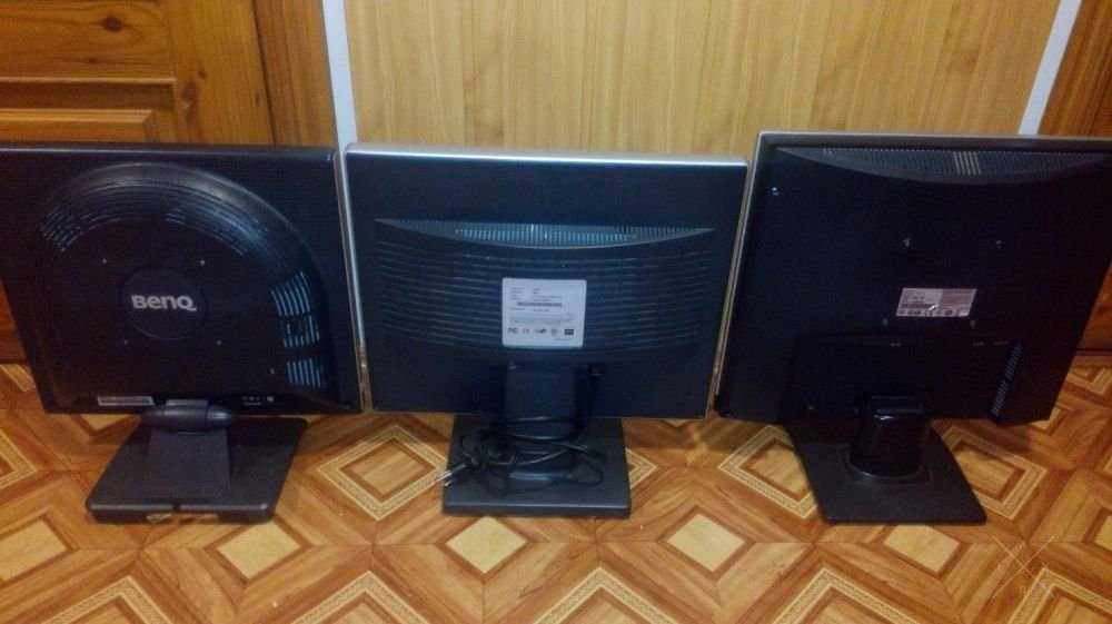 Три монитора 17" Benq 19" Fuji-Siemens 19" Proview все вместе 3шт