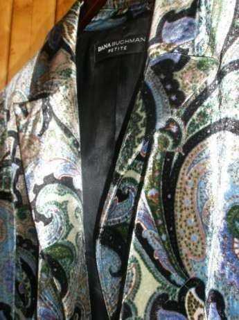 Dana Buchman пиджак бархат (82% viscosa/ 18% silk) S(M)