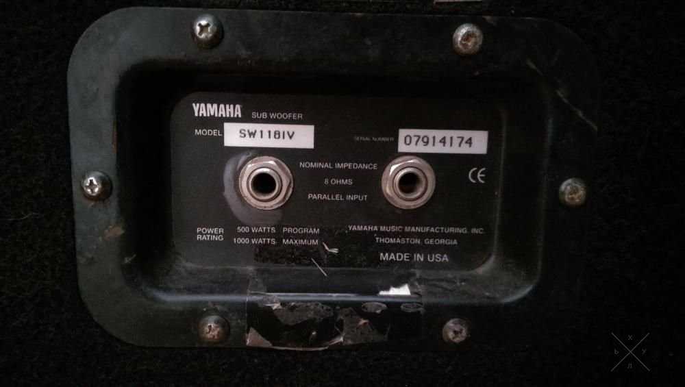 Сабвуфер Yamaha SW118IV, P Audio корпуса ящики саб 18 дюймов