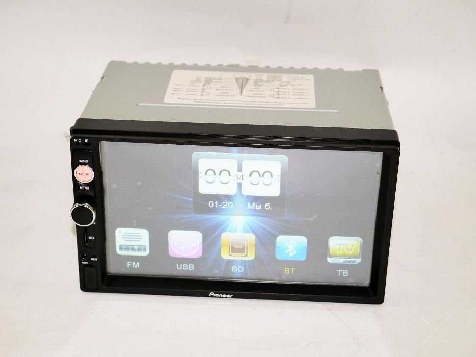 2Din Pioneer 8702 7'Экран Магнитола USB+Bluetoth