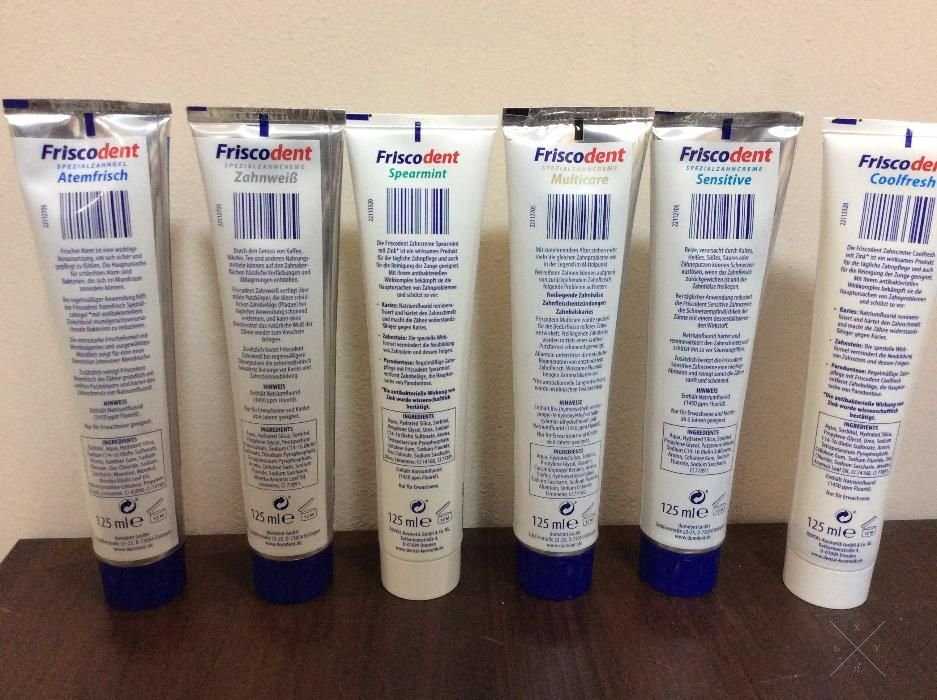 Зубные пасты Dontodent/Friscodent (Германия). ДОСТАВКА!