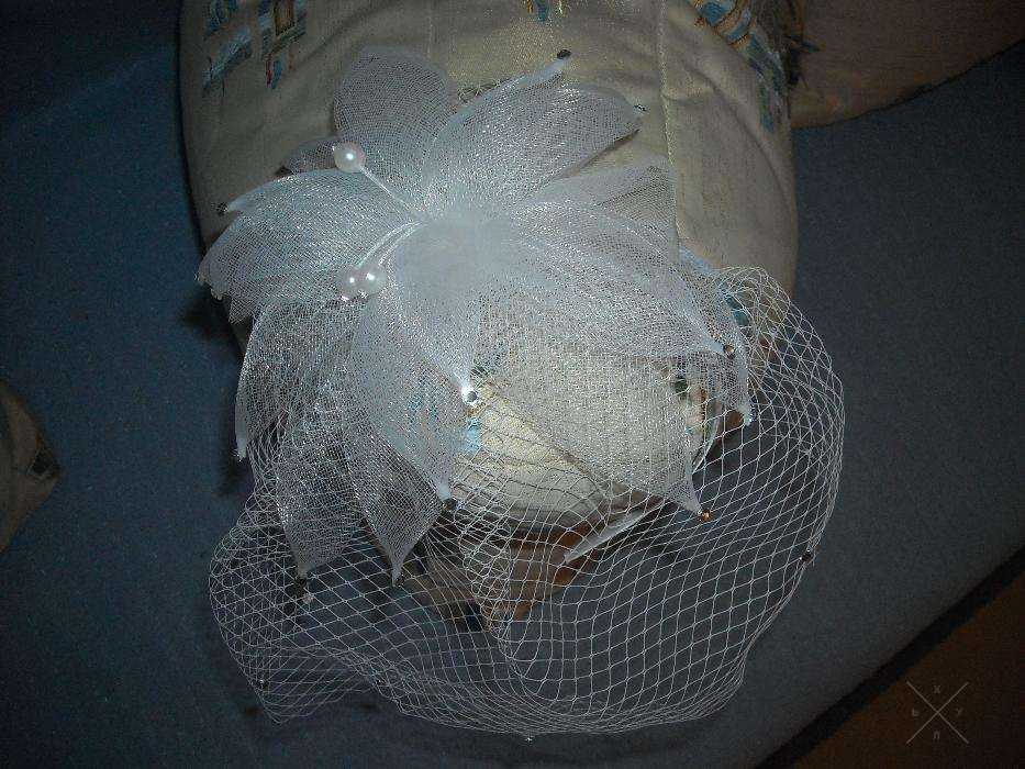 Вуалетка со стразами