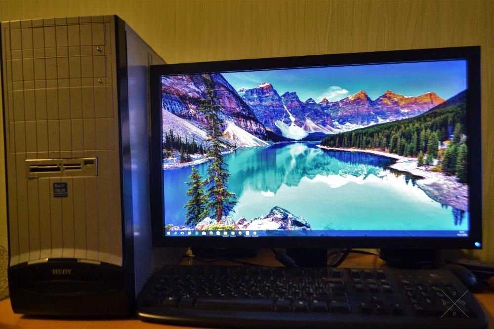 Комплект DualCore 2500 MHZ, 4GB ОЗУ + Монитор Dell 21,5"