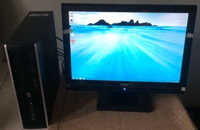 Комплект Гарантия: Новый монитор 20" + HP i3 6 Gb RAM системный блок