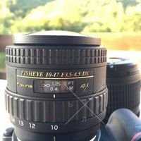 Объектив Tokina AF 10-17/3.5-4.5 AT-X DX Fisheye.