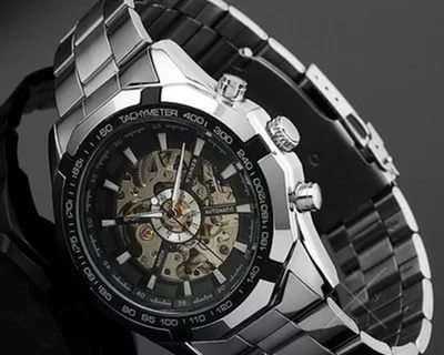 Мужские механические часы Winner Skeleton