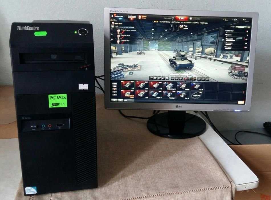 Невероятная цена! Компьютер Lenovo 4 ядра i5 GeForce 1GB+Монитор LG 22